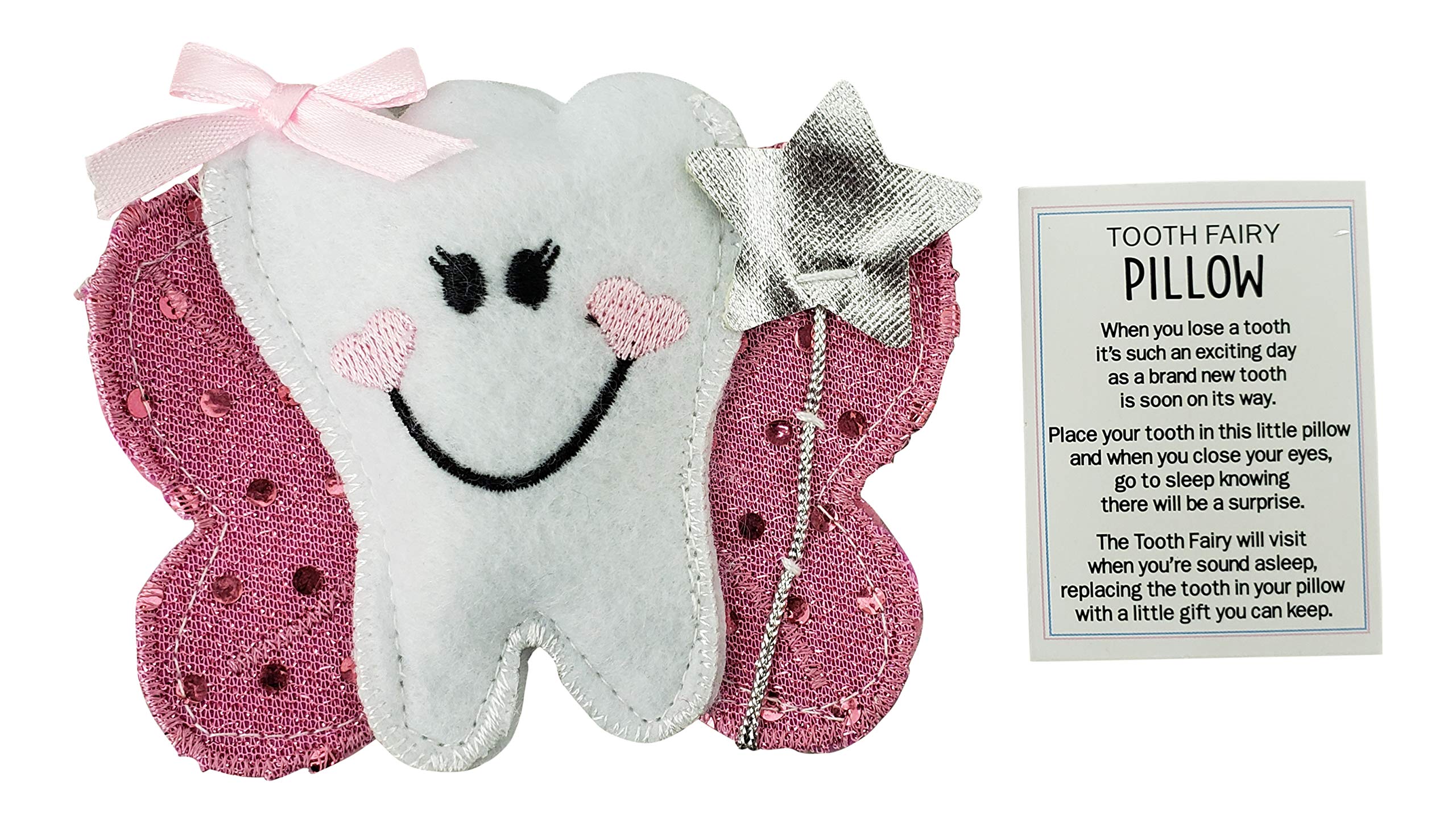 Ganz Tooth Fairy Pillow with Story Card (Pink)