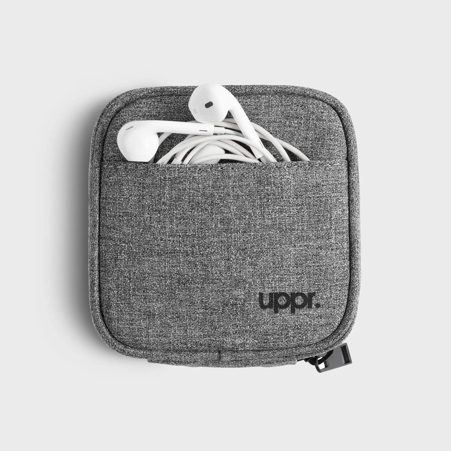 UPPERCASE Small Portable Electronics Accessories Pouch For MacBook Chargers, Tech Gears, Cables - New Black Label