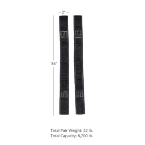 Titan Fitness T-3 Series Strap Safety System 36-in. J-Hook Style