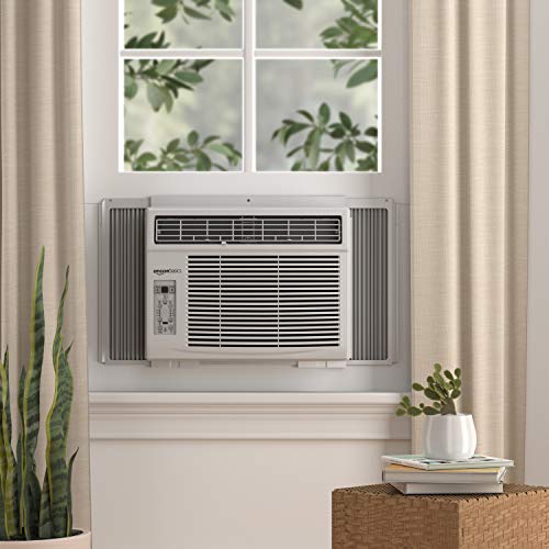 Amazon Basics Window-Mounted Air Conditioner with Remote - Cools 450 square feet, 10,000 BTU