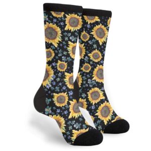 sunflower black novelty socks for women & men