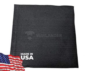 waylander carbon felt welding blanket - made in usa; flame retardant fabric up to 1800°f; 36” x 36” easy to cut fire proof mat for versatility – glass blowing, auto body repair, camp and wood stoves