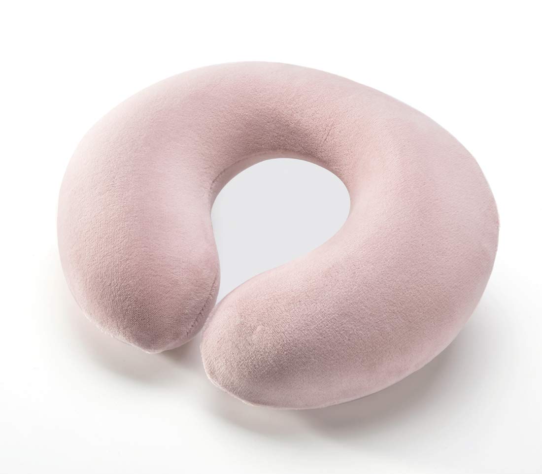 Aurelius Baby Travel Pillow,Infant Head and Neck Support Pillow for Car Seat,Stroller (Pink)