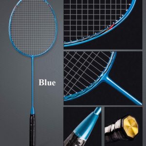 Senston N80-2 Pack Badminton Racquet, Professional Full Carbon-Fiber Badminton Rackets Set with Grip