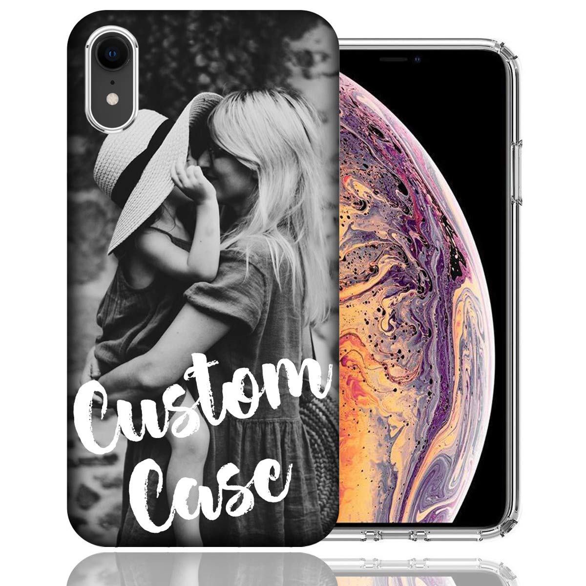 MUNDAZE Design Your Own iPhone Case, Personalized Photo Phone case for iPhone XR 6.1 Inch Custom Case (iPhone XR)