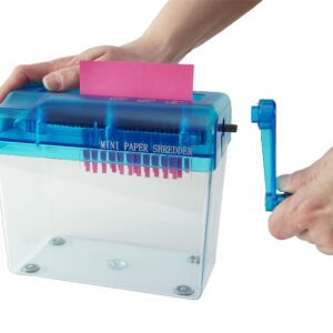 HOME-X Hand Crank Paper Document Shredder, Office and Teaching Supplies