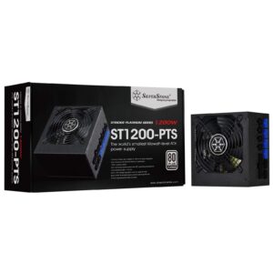 silverstone technology 1200 watt fully modular 80 plus platinum power supply in ultra compact 140mm in depth st1200-pts