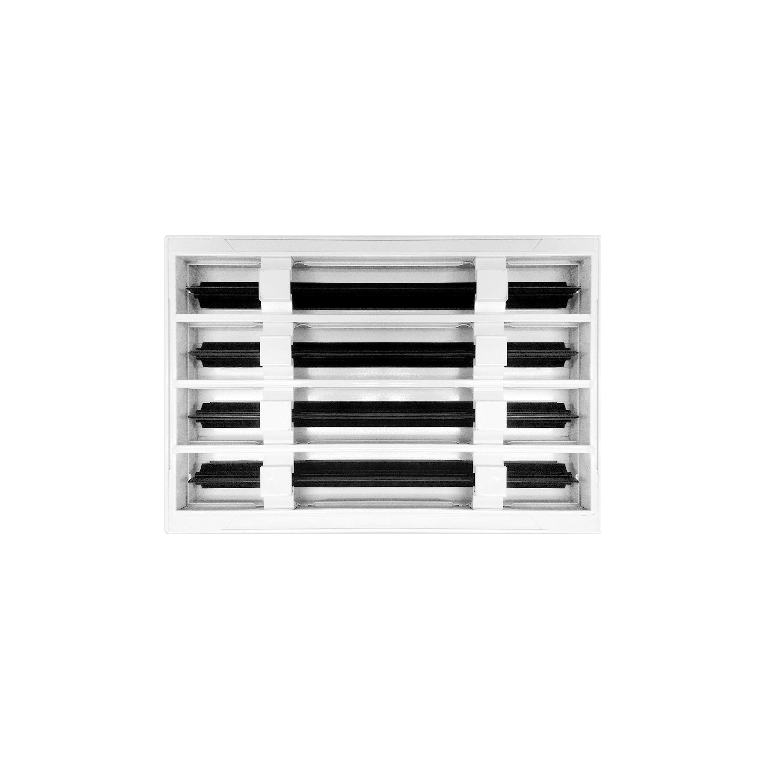 BUILDMART - 12x8 Modern AC Vent Cover - Decorative White Air Vent - Standard Linear Slot Diffuser - Register Grille for Ceiling, Walls & Floors - Texas Buildmart