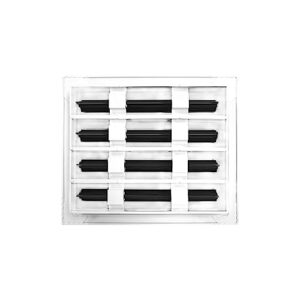 BUILDMART - 10x8 Modern AC Vent Cover - Decorative White Air Vent - Standard Linear Slot Diffuser - Register Grille for Ceiling, Walls & Floors - Texas Buildmart