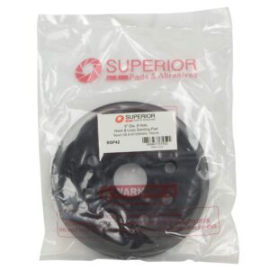 Superior Pads and Abrasives RSP42 5 inch Diameter 8 Vacuum Holes Hook & Loop Sanding Pad Replaces Bosch 2610955945 / RS034-4 Pack