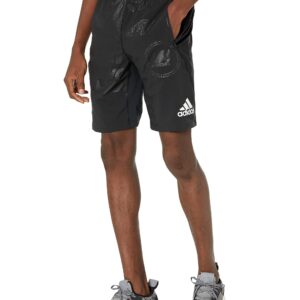 adidas Men's 4KRFT Daily Press 10-Inch Training Shorts, Black, Small