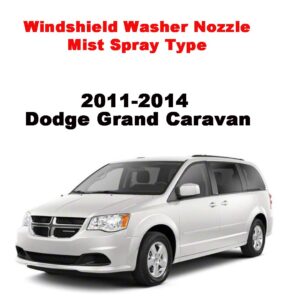 ZHParty 2 Pcs Front Windshield Washer Nozzle Wiper Spray Jet Fits Jeep Grand Cherokee 2011-2023, Fits Dodge Grand Caravan 2011-2014, Fits Dodge Durango 2011-2018 - Replace OEM# 68269108AA, 55372143AB