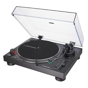 Audio-Technica AT-LP120XUSB-BK Direct-Drive Turntable (Analog & USB), Fully Manual, Hi-Fi, 3 Speed, Convert Vinyl to Digital, Anti-Skate and Variable Pitch Control Black