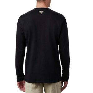 Columbia Men's Roughtail Work Long Sleeve Pocket Tee, Black, Large