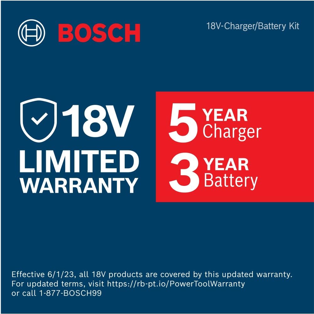 BOSCH GXS18V-12N14 18V Starter Kit with (1) CORE18V® 8 Ah High Power Battery and (1) Fast Battery Charger