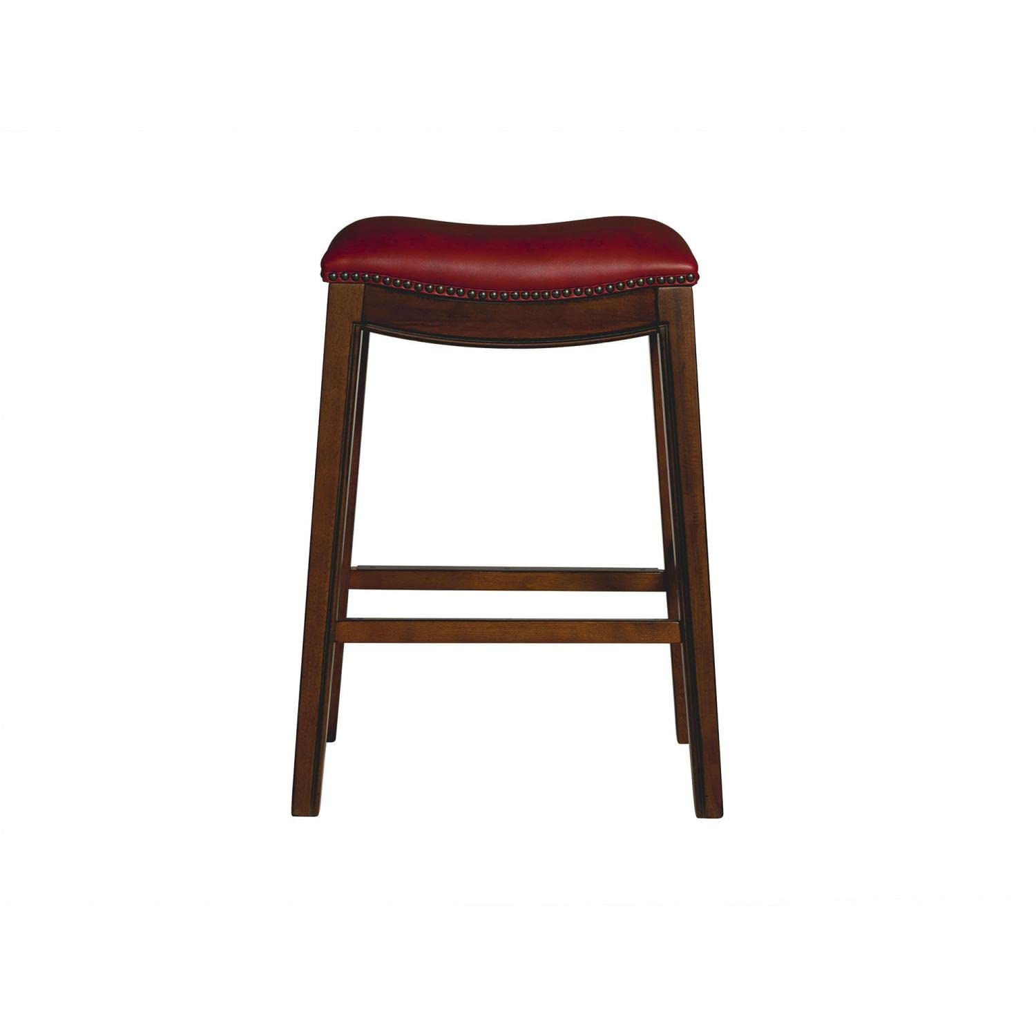 Picket House Furnishings Bowen 30" Backless Bar Stool in Red