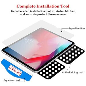 bersem 2-Pack Paperfeel Screen Protector Compatible with iPad Pro 12.9 Inch (2022 & 2021 & 2020 & 2018), iPad Pro 12.9 6th / 5th / 4th / 3rd Generation Matte PET Film for Drawing, Anti-Glare