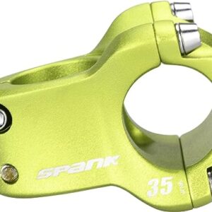 Spank Spike Race 2 Shot-Peen Anodized MTB Bicycle Stem (Green, 50mm), Lightweight and Strong Alloy Stem for Mountain Bike, Mountain Bike Stem Short Handlebar, Stem for Most Bicycle, Cycling