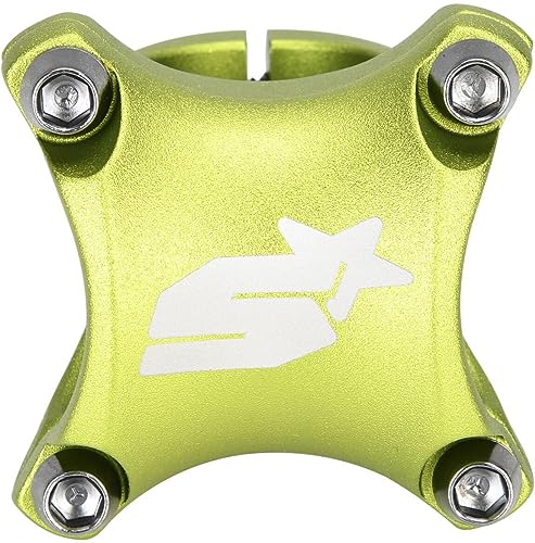 Spank Spike Race 2 Shot-Peen Anodized MTB Bicycle Stem (Green, 50mm), Lightweight and Strong Alloy Stem for Mountain Bike, Mountain Bike Stem Short Handlebar, Stem for Most Bicycle, Cycling