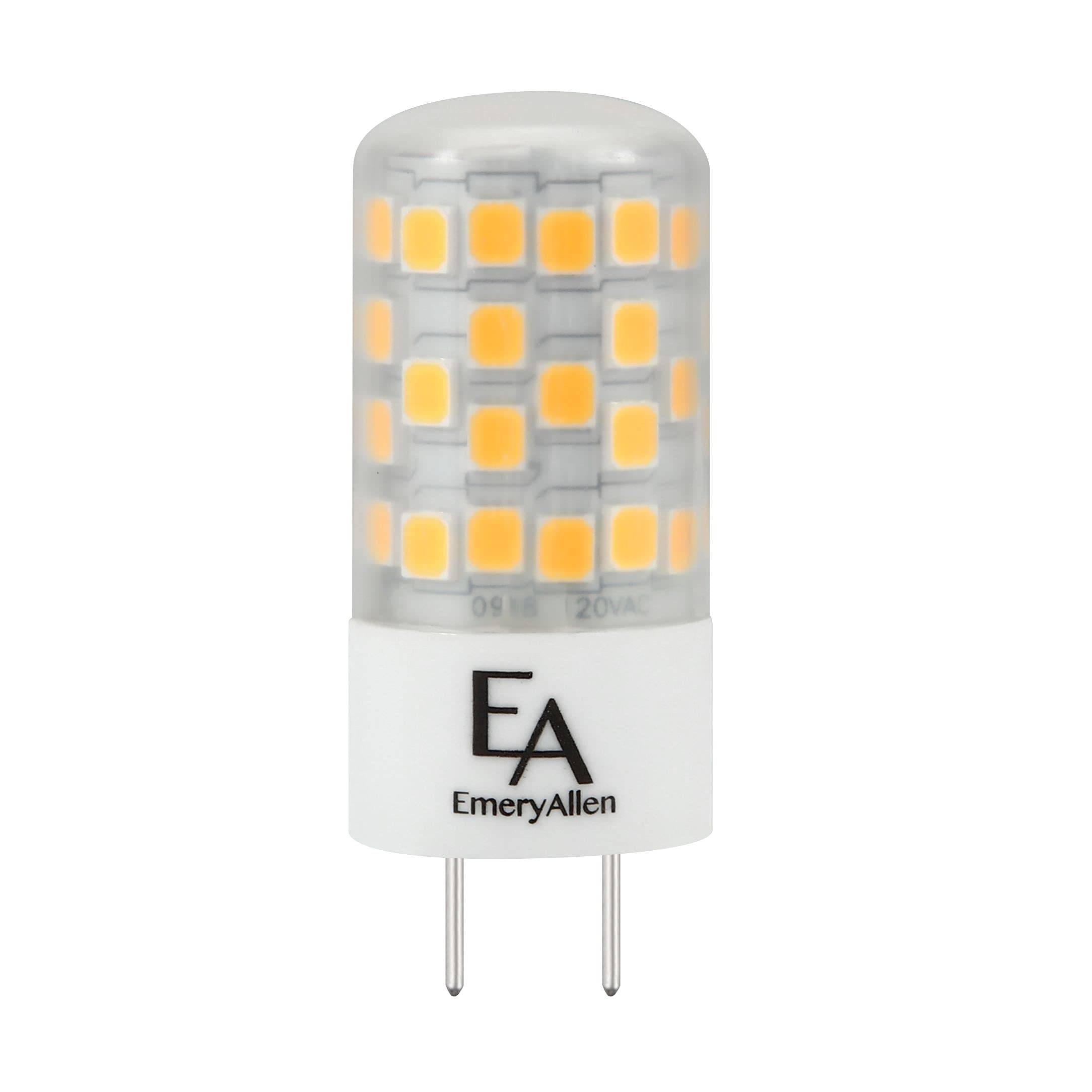 EmeryAllen EA-G8-4.5W-001-279F-D - 4.5 Watt Miniature Bi Pin LED Bulb - 2700K