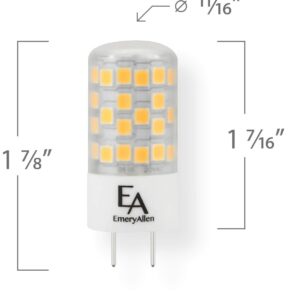 EmeryAllen EA-G8-4.5W-001-279F-D - 4.5 Watt Miniature Bi Pin LED Bulb - 2700K