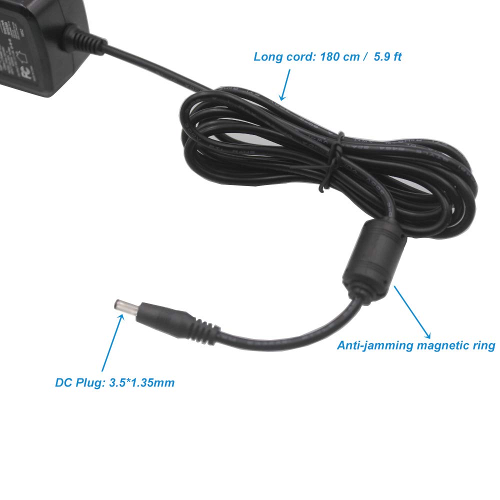 Twinsun 21W Power Adapter Replacement Amazon Alexa 1st & 2nd Generation,Echo Show 1st,Echo Look Camera,Echo Link DC Cord