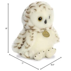 Aurora® Adorable Miyoni® Tots Snowy Owlet Stuffed Animal - Lifelike Detail - Cherished Companionship - White 10 Inches