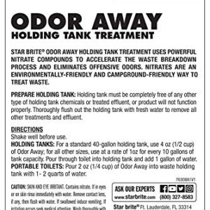 STAR BRITE RV Odor Away Natural Holding Tank Treatment 8oz 4 Pack (076308)