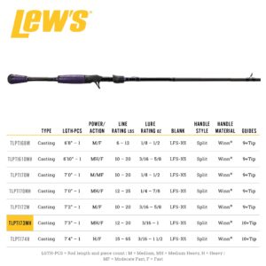 Lew's Team Lew's Pro-Ti Speed Stick 7'3" Medium Heavy Casting Rod