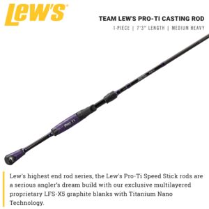 Lew's Team Lew's Pro-Ti Speed Stick 7'3" Medium Heavy Casting Rod