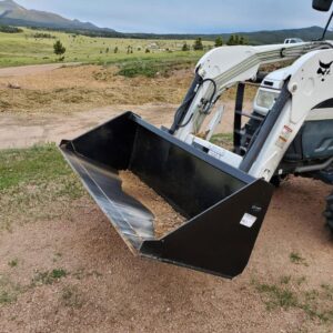 Titan Attachments Skid Steer Bucket Attachment V2 60" Reinforced