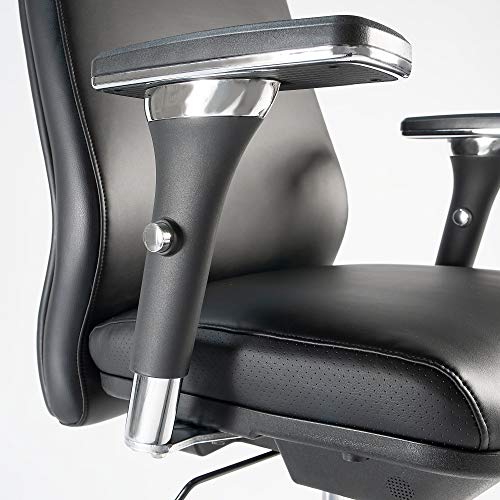Bush Business Furniture Metropolis High Back Executive Office Chair, Black Leather