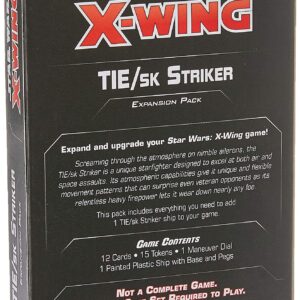 Star Wars X-Wing 2nd Edition Miniatures Game TIE/sk Striker EXPANSION PACK | Strategy Game for Adults and Teens | Ages 14+ | 2 Players | Average Playtime 45 Minutes | Made by Atomic Mass Games