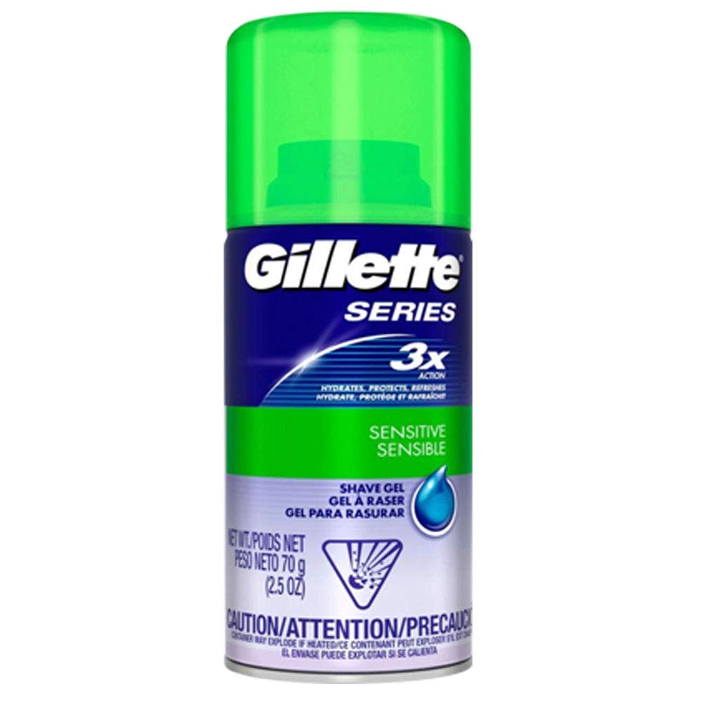 Gillette Series Shave Gel 2.5 Ounce (12 Pieces) Sensitive