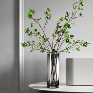 Artificial Plant 43.3 Inch Green Branches Leaf Shop Garden Office Home Decoration (6 pcs)