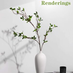 Artificial Plant 43.3 Inch Green Branches Leaf Shop Garden Office Home Decoration (6 pcs)