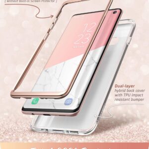 i-Blason Cosmo Designed for Galaxy S10 Case Stylish Glitter Protective Bumper Case Without Built-in Screen Protector for Galaxy S10 2019 Release (Marble)