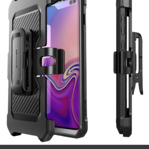 SUPCASE for Samsung Galaxy S10 Case with Satnd (Unicorn Beetle Pro), [Built-in Belt Clip] Heavy Duty Shockproof Rugged Protective Phone Case Without Built-in Screen Protector for Galaxy S10, Black