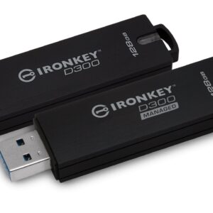 Kingston - IKD300SM/32GB - MF IKD300SM 32GB 32GB D300SM AES 256 XTS Encrypted USB Drive Retail