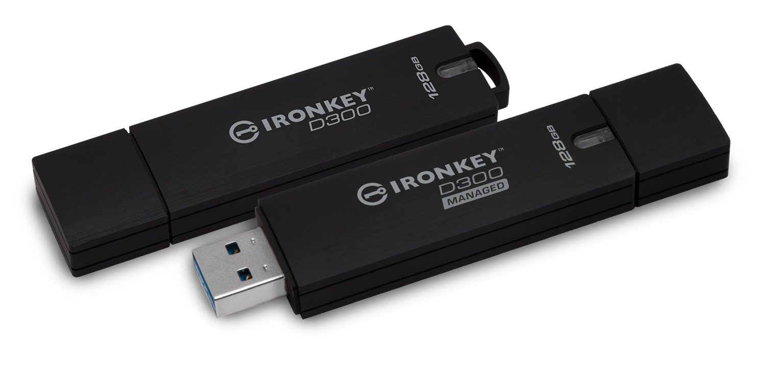 Kingston - IKD300SM/32GB - MF IKD300SM 32GB 32GB D300SM AES 256 XTS Encrypted USB Drive Retail