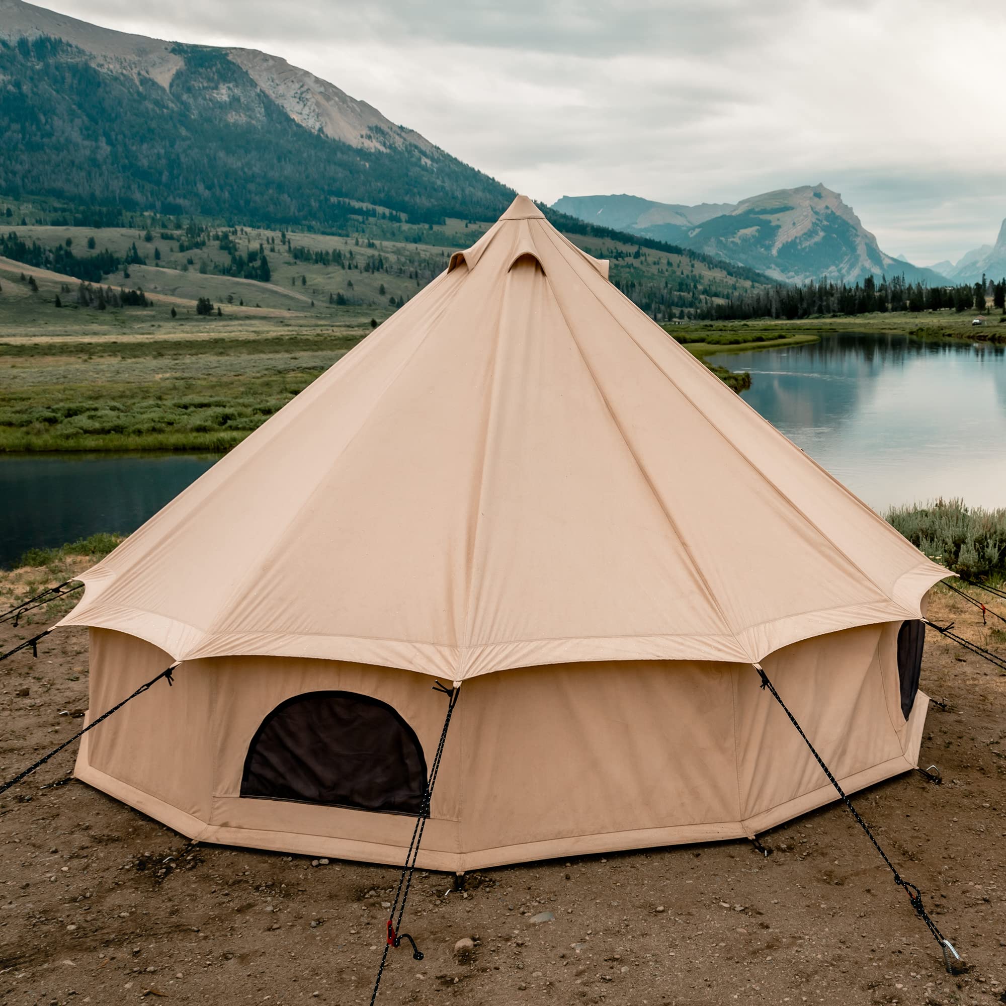 Regatta Bell Tent (Sandstone Beige, 10' (3M), Water Repellent)