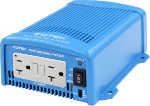 cotek se400 pure sine wave inverter 120vac 24vdc 400w (se400-124)