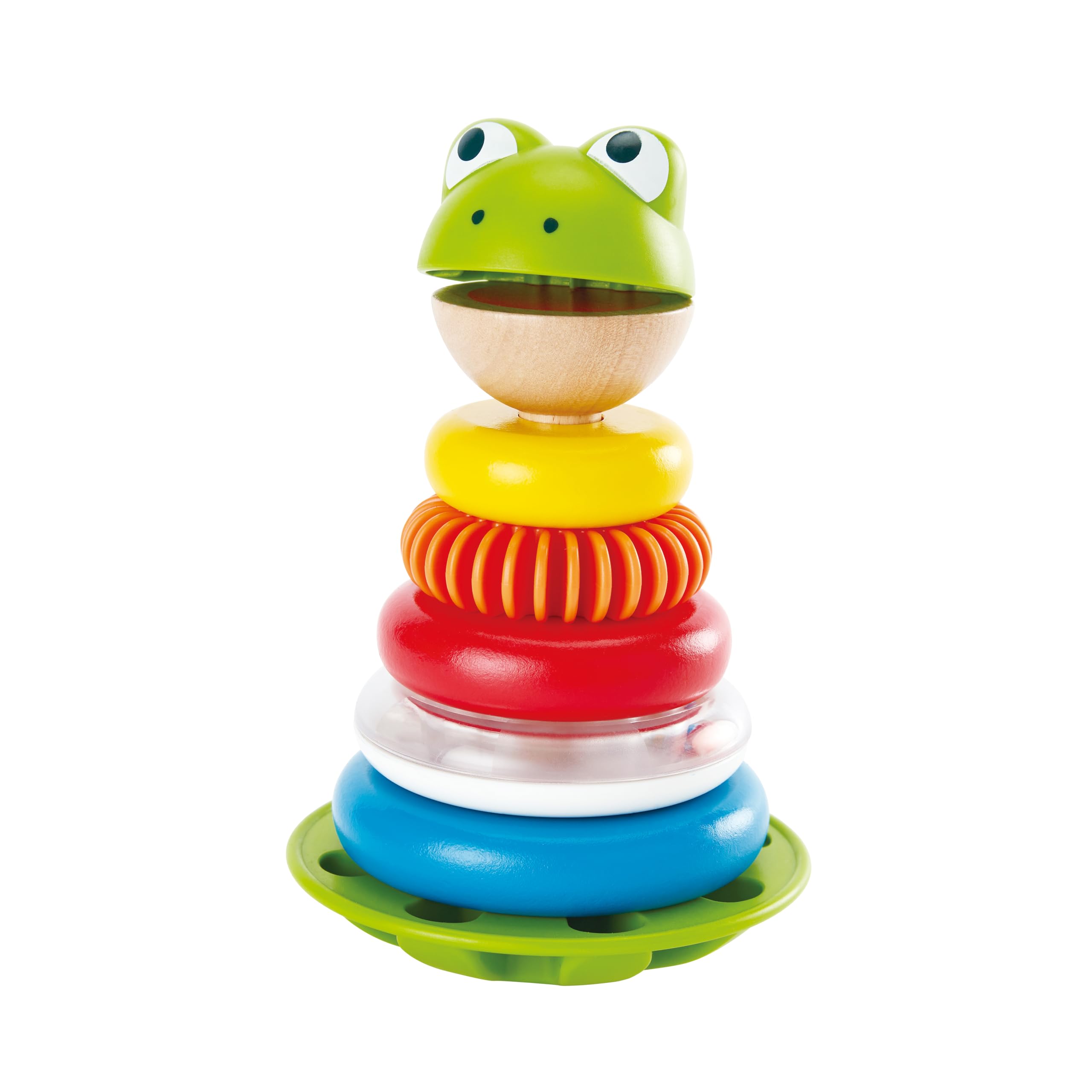 Hape E0457 Mr Frog Stacking Rings - Toddler Activity Toy L: 4.7, W: 4.7, H: 7.3 inch