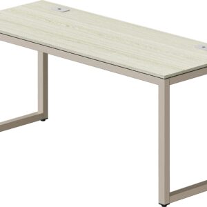 SHW Home Office 55-Inch Large Computer Desk, Maple