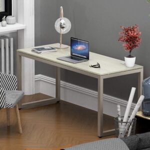 SHW Home Office 55-Inch Large Computer Desk, Maple