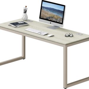 SHW Home Office 55-Inch Large Computer Desk, Maple