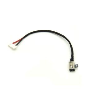 ailteck dc power jack charging port cable replacement for dell inspiron 15 3551 3552 3558 41113 5100 series ryx4j