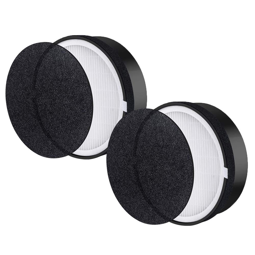 True HEPA with Activated Carbon Filter Compatible with Levoit LV-H132, Part # LV-H132-RF (2 - Pack) FilledwithLove