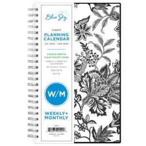 Blue Sky 2022-2023 Academic Year Weekly & Monthly Planner, 5" x 8", Flexible Cover, Wirebound, Analeis (130608-A23)