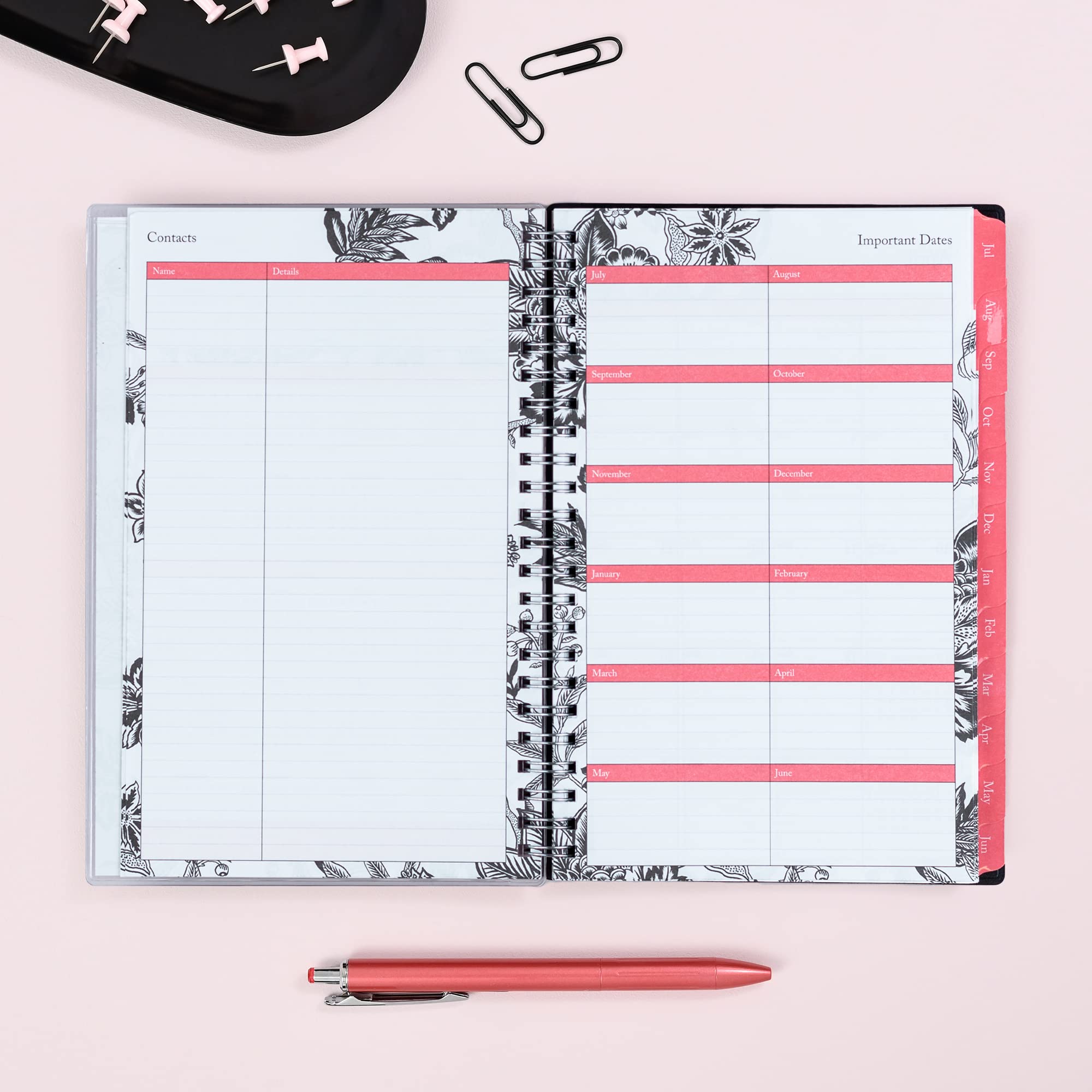 Blue Sky 2022-2023 Academic Year Weekly & Monthly Planner, 5" x 8", Flexible Cover, Wirebound, Analeis (130608-A23)